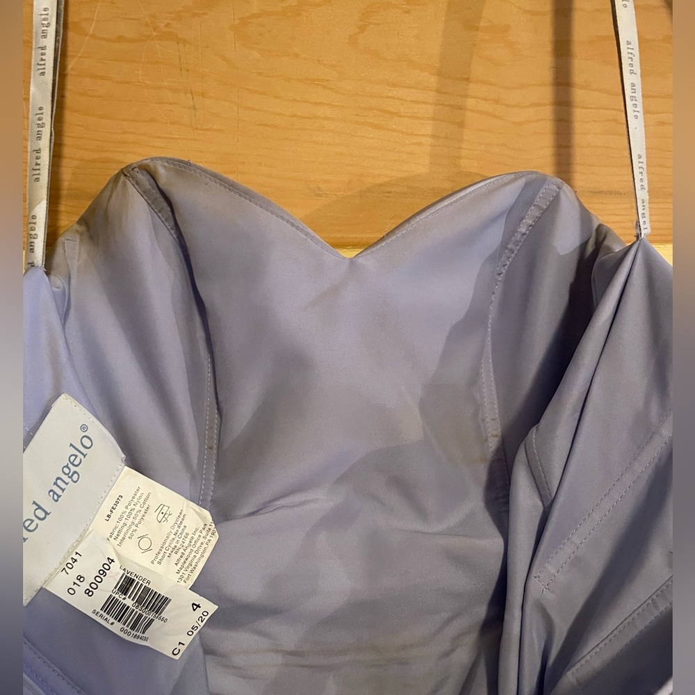 Alfred Angelo Corset Strapless Bridesmaid Dress - Lavender 💜Prom,Wedding,Formal - Picture 8 of 13